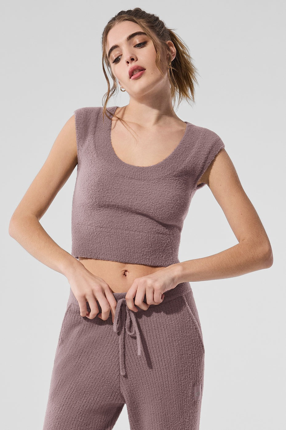 Snuggle Up Sweater Short Sleeve - Mushroom