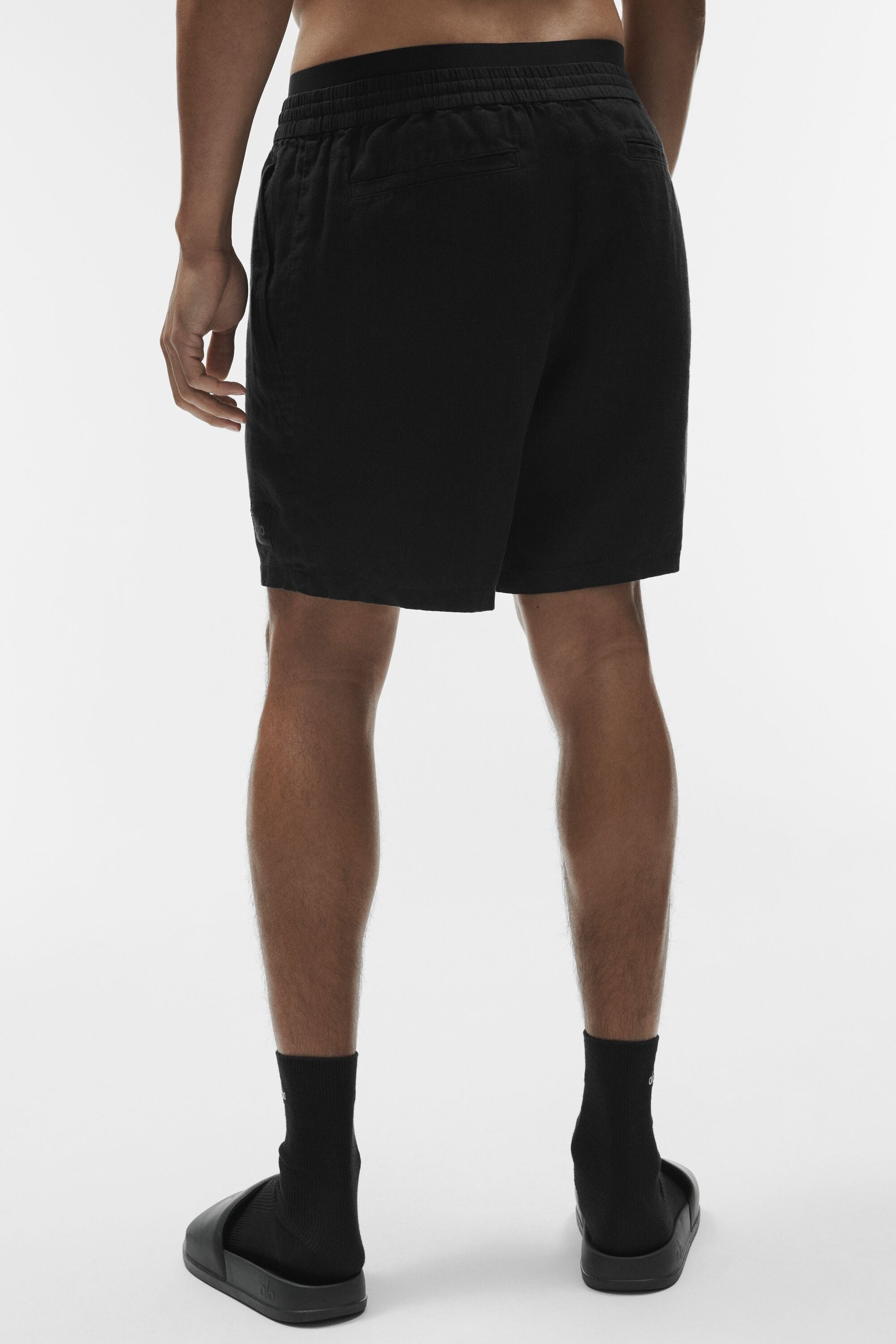 7" Linen Days Short - Black