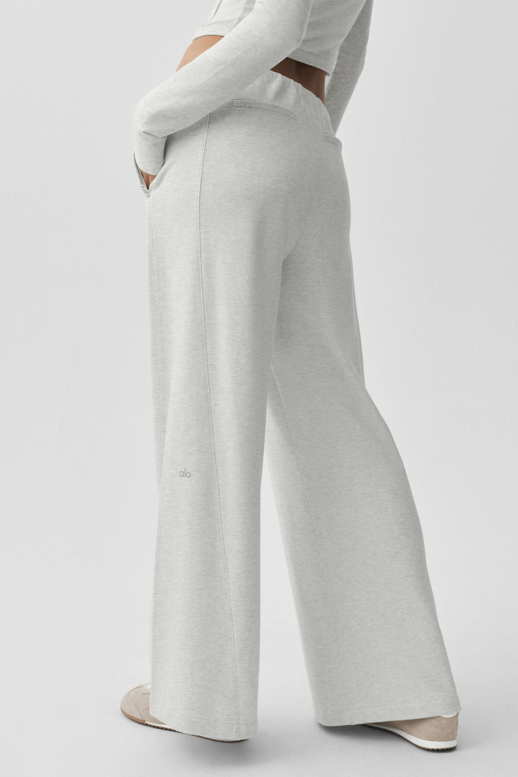 Sway Mid-Rise On The Go Pant - White Heather