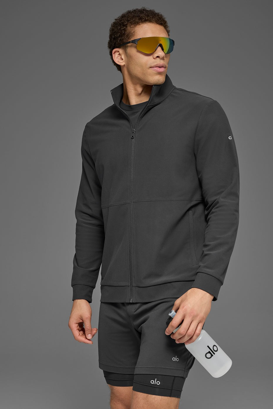 Conquer Max Mock Neck Full Zip - Anthracite