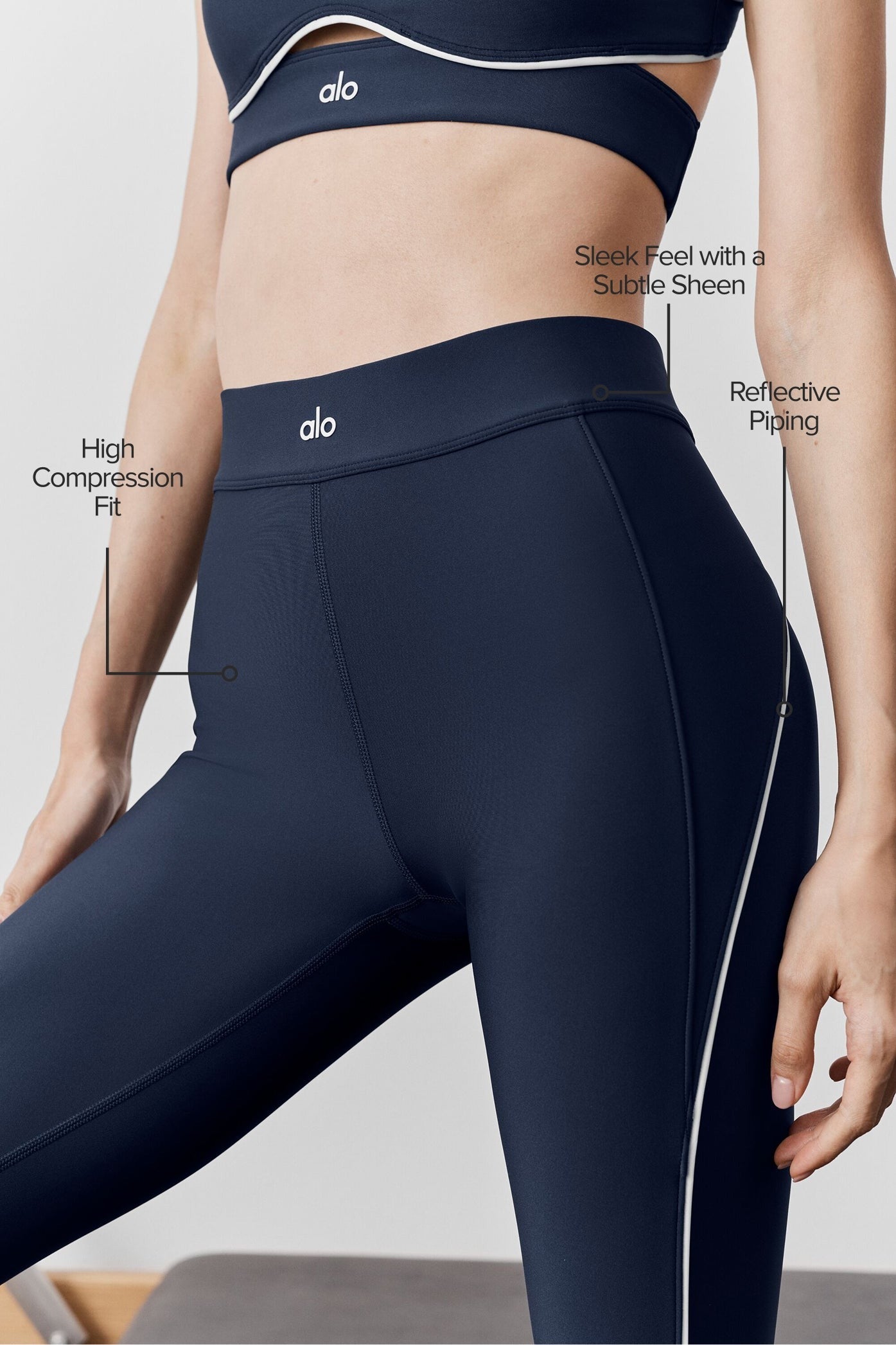 Airlift High-Waist 7/8 Speedwork Legging - Navy