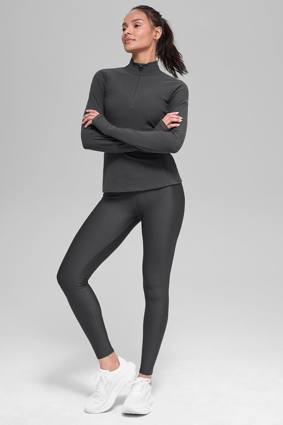 Alosoft 1/2 Zip Rapid Pullover - Anthracite