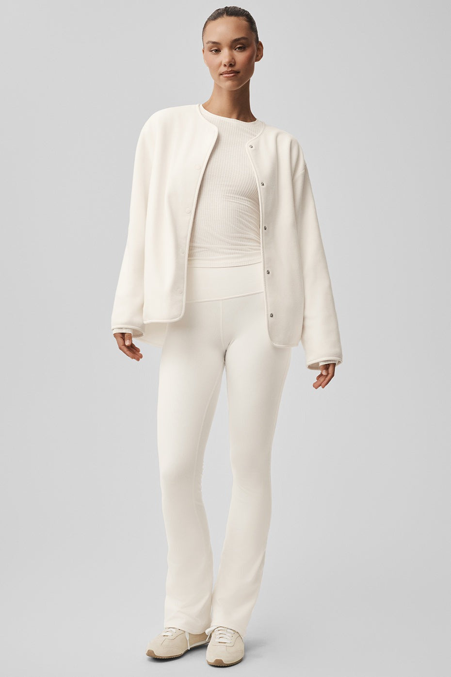 Polar Fleece Take Note Jacket - Ivory