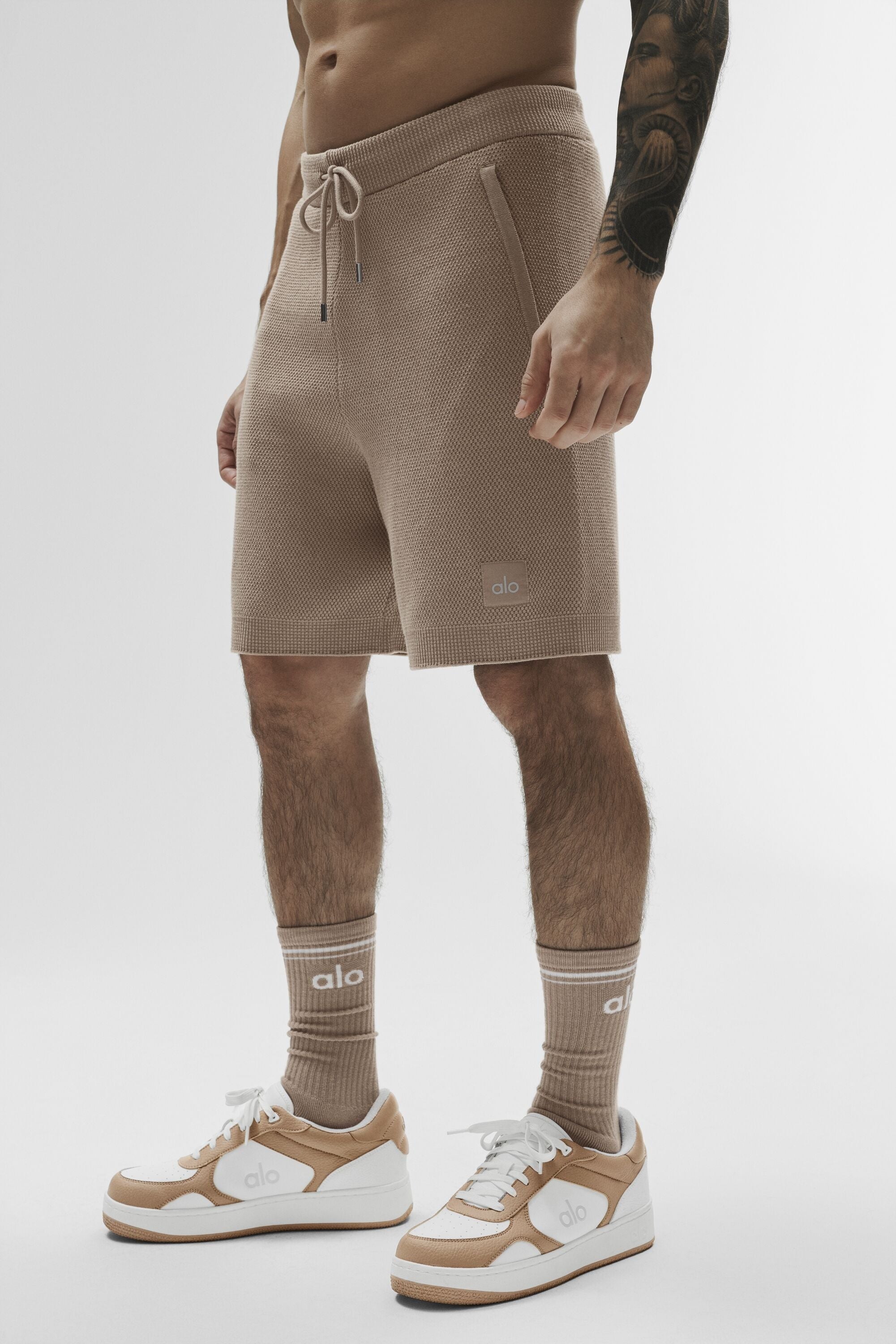 7" Sports Club Sweater Knit Short - Gravel