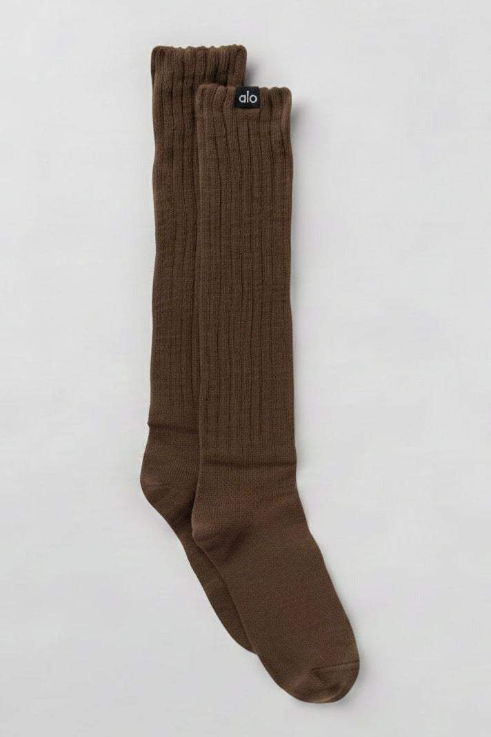 Unisex Scrunch Sock - Espresso (S)
