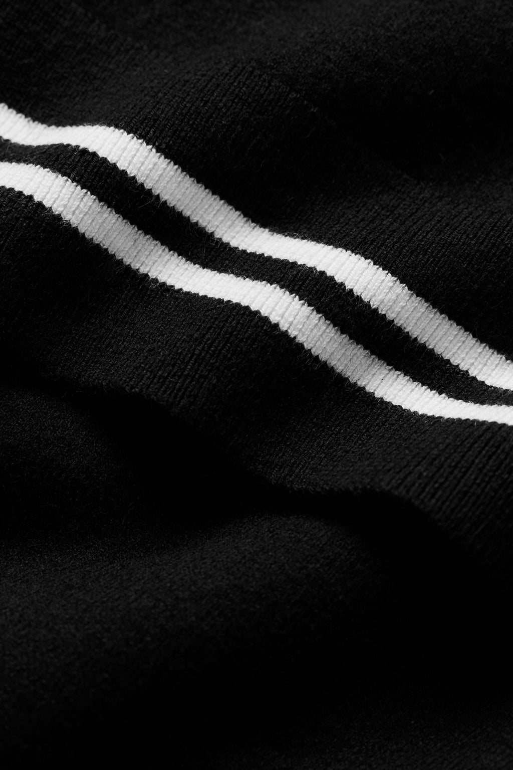 Cotton Cashmere My Serve Short Sleeve - Black/White