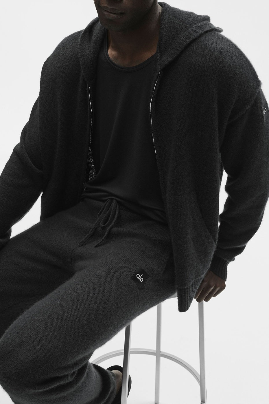 Wool Cashmere New Class Sweatpant - Black