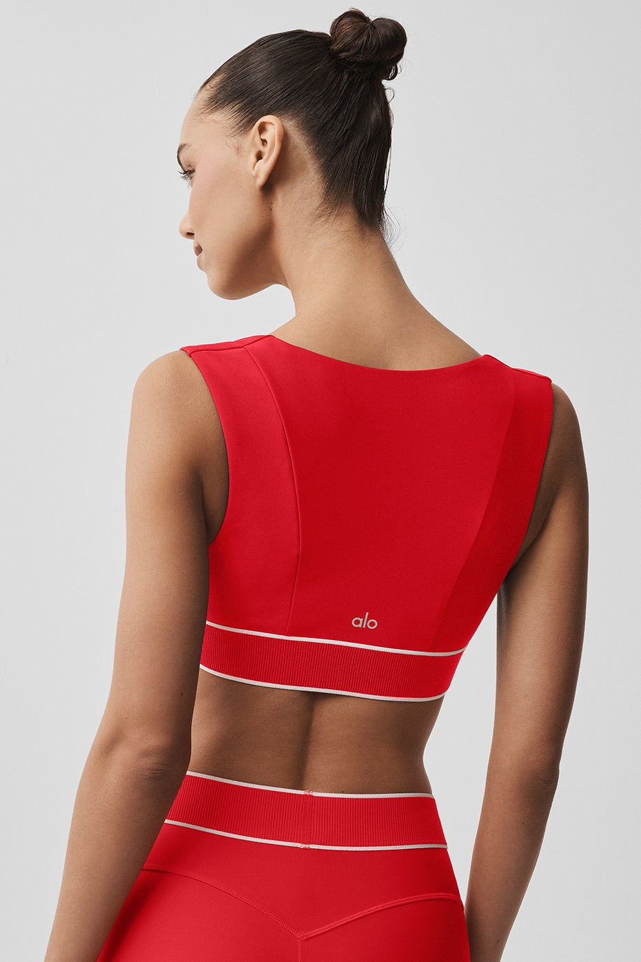 Airlift Alignment Bra - Bright Red/White