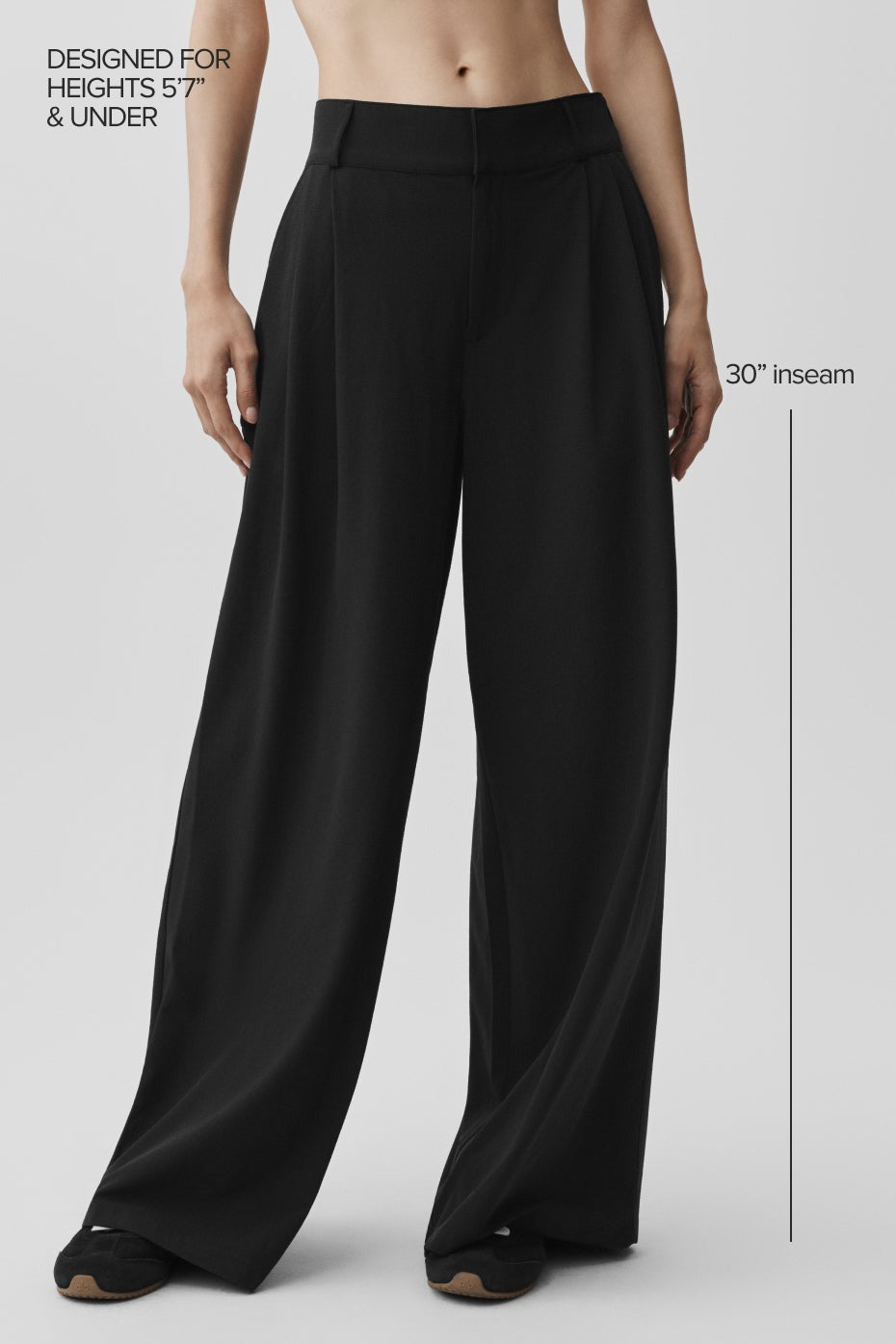 High-Waist Dreamscape Trouser (Regular) - Black