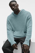 Textured Knit Hoodie - Desert Sage
