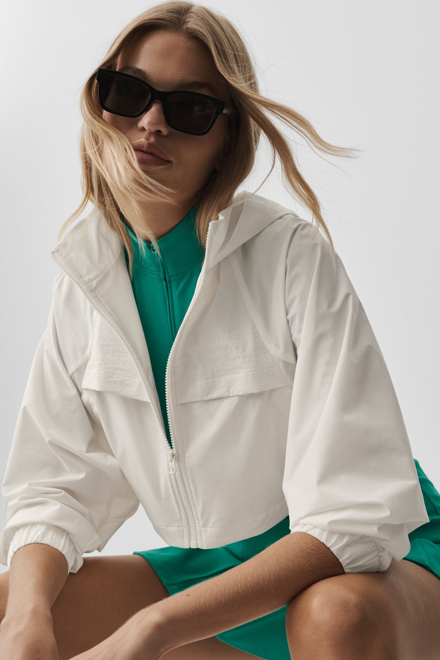 Cropped Playmaker Jacket - Ivory