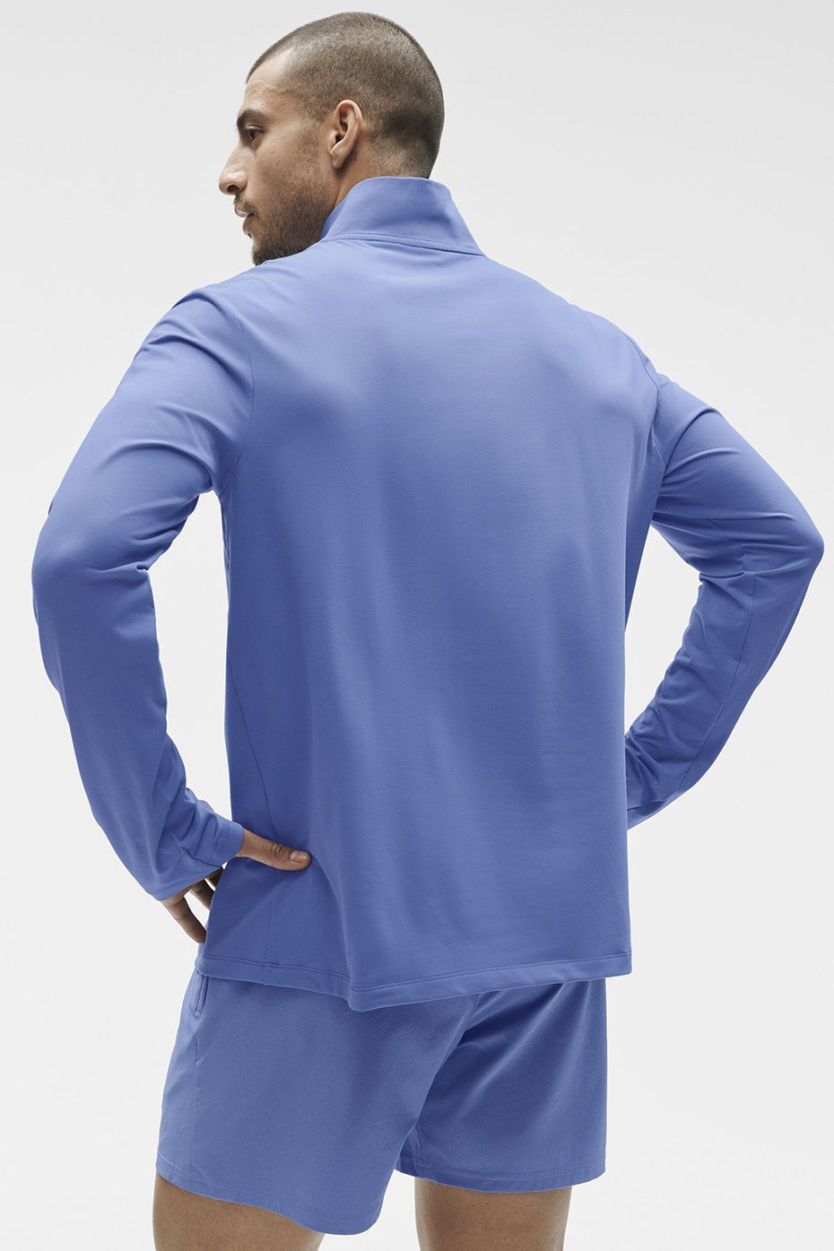 Conquer 1/4 Zip Reform Long Sleeve - Provence Blue