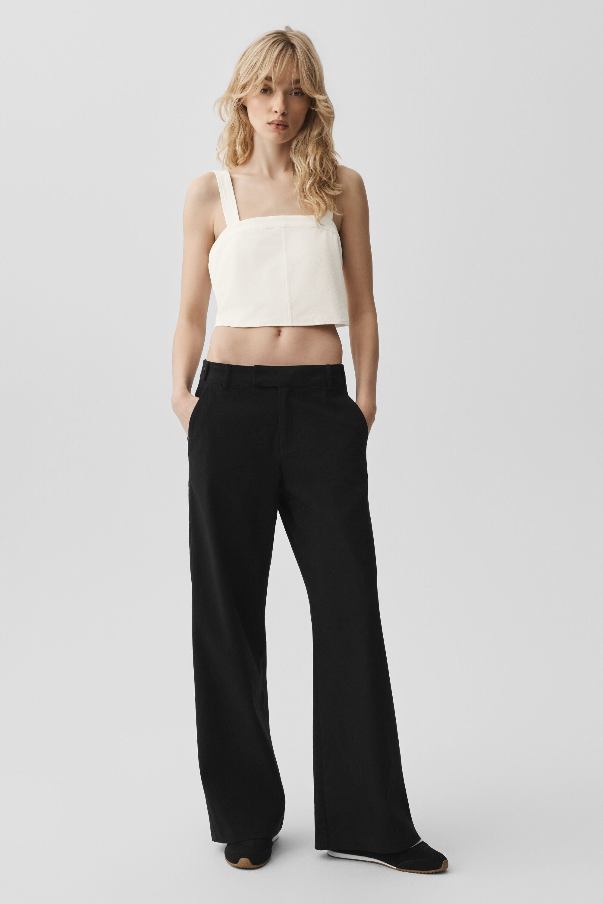 Cropped Dreamscape Tank - Ivory