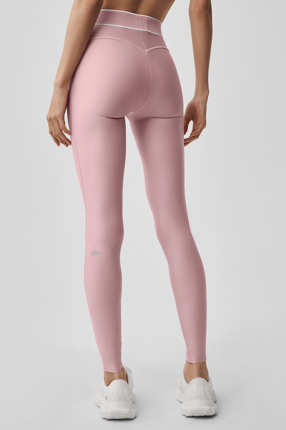 Airlift High-Waist Alignment Legging - Vintage Pink/White
