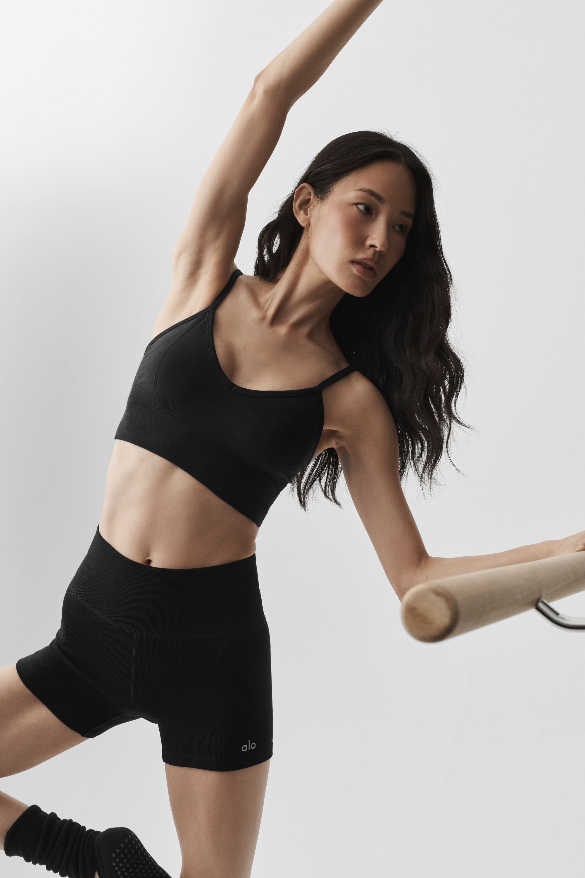 Seamless Modal Ribbed Delight Bralette - Black
