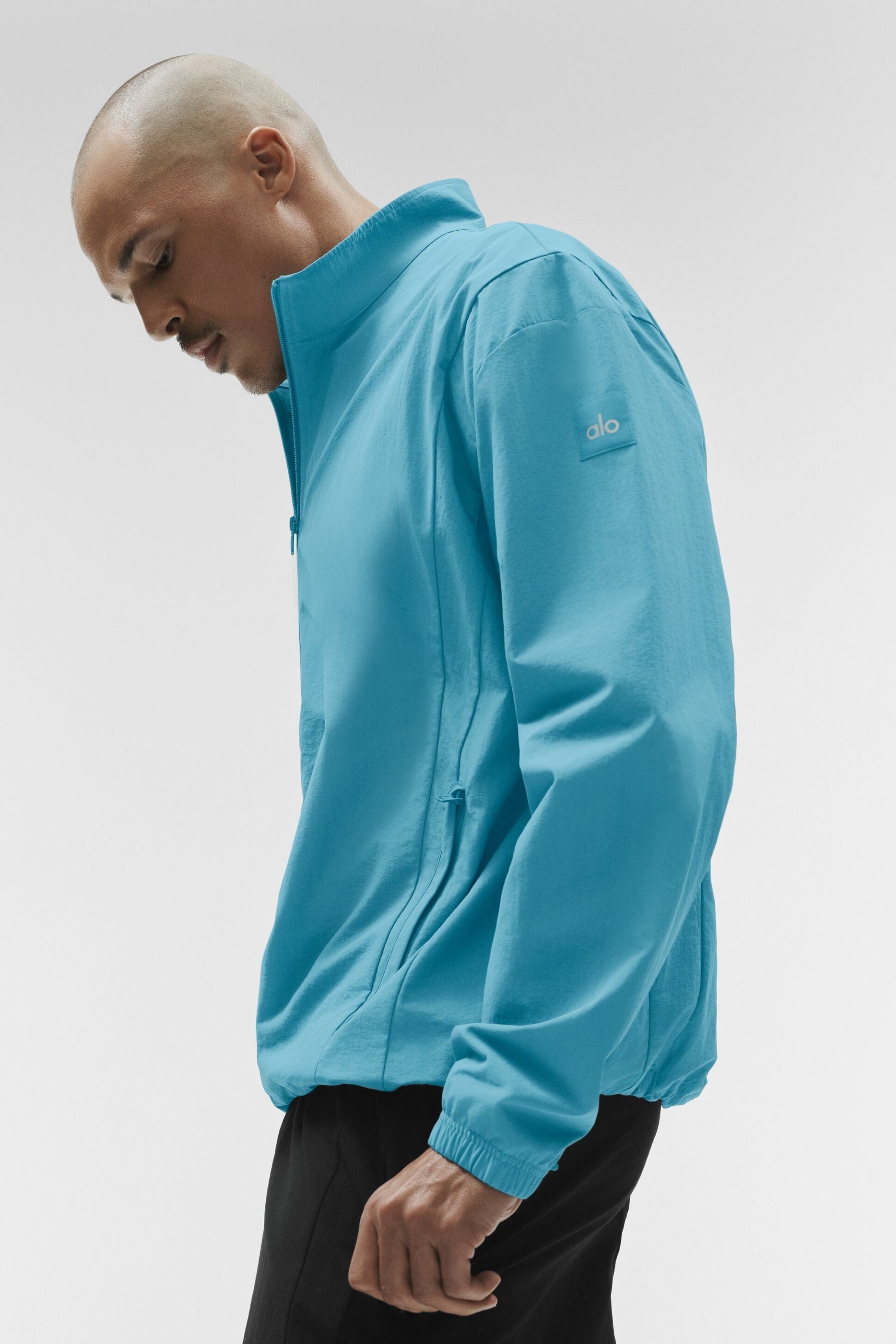 Takeaway Track Full Zip Jacket - Blue Breeze