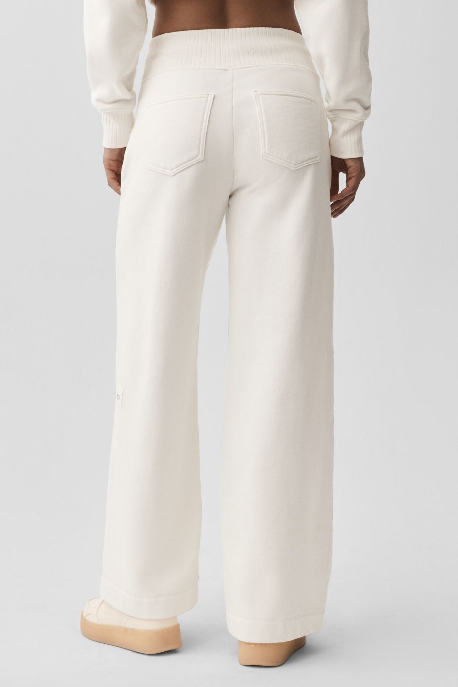 Serenity Wide Leg Sweatpant - Ivory