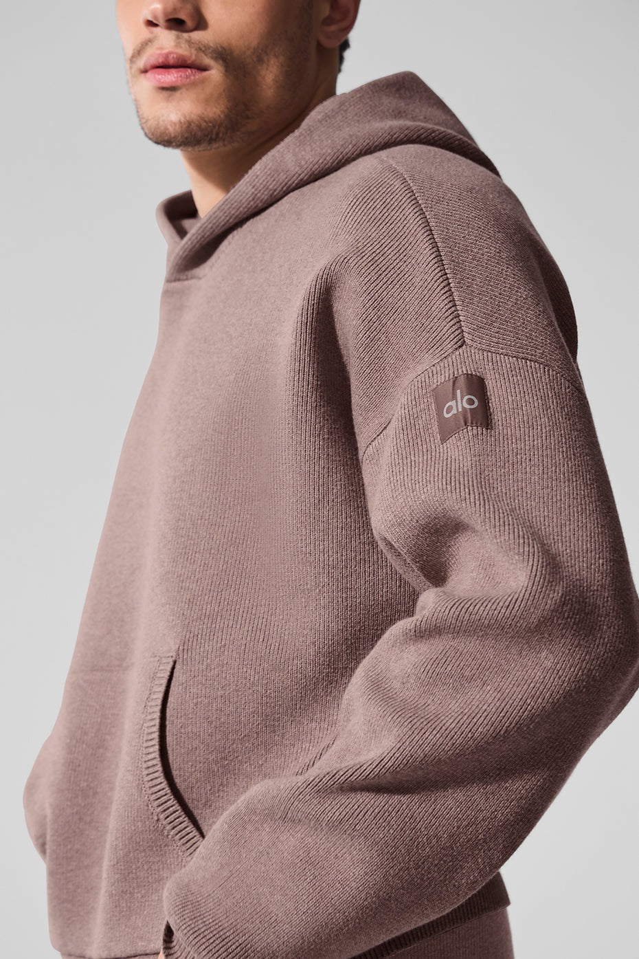 Scholar Hooded Sweater - Mushroom Heather
