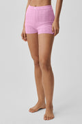 Pointelle Sweater Be Mine Hot Short - Candy Heart Pink