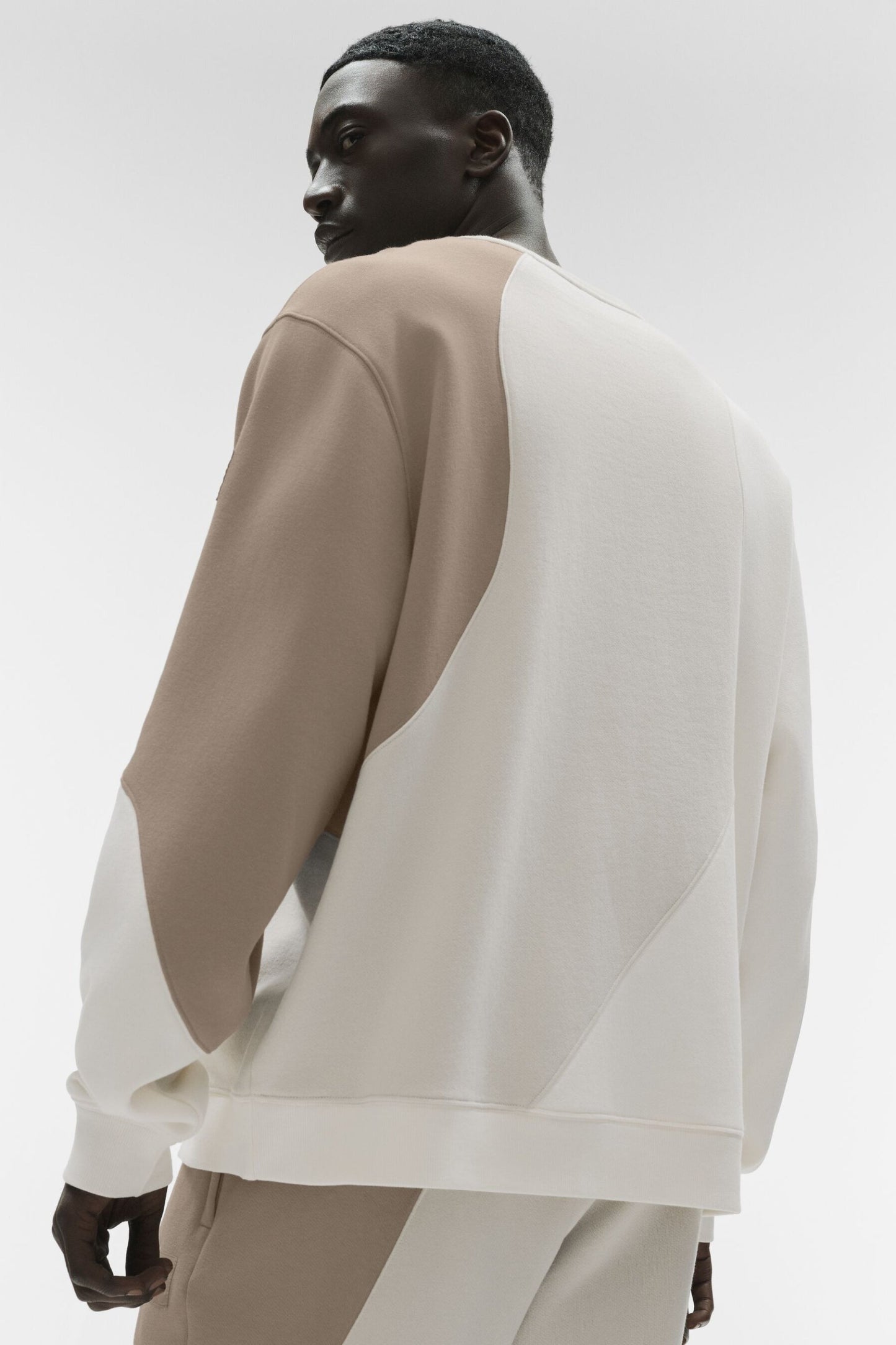 Make Waves Crew Neck Pullover - Ivory/Bone/Gravel