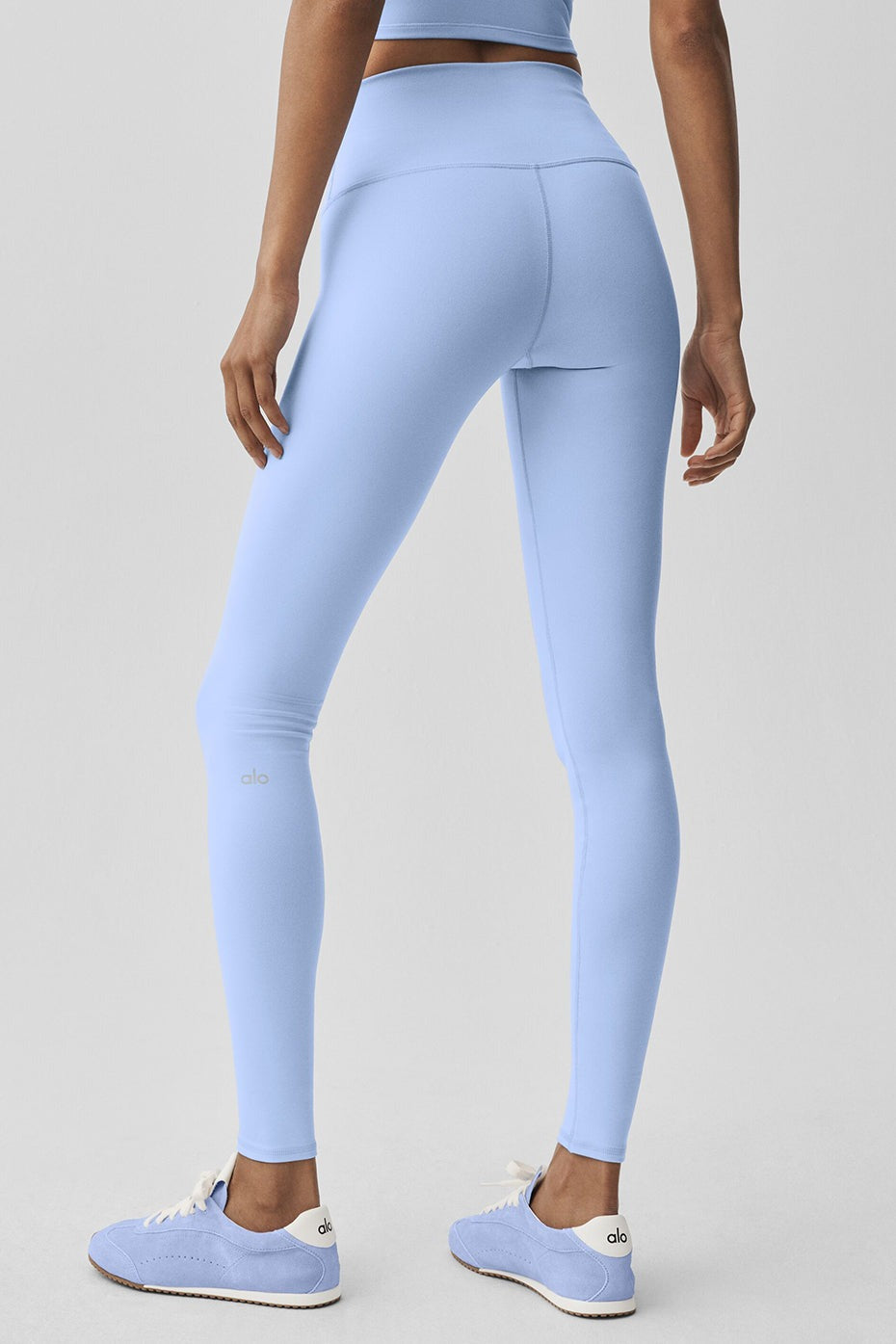 High-Waist Airbrush Legging - Light Provence Blue