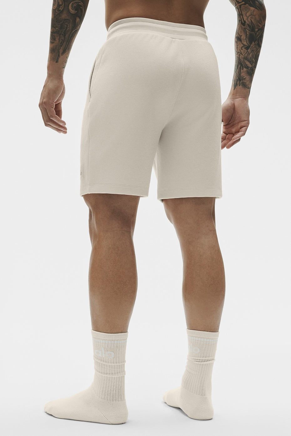 7" Waffle Lounge Short - Bone