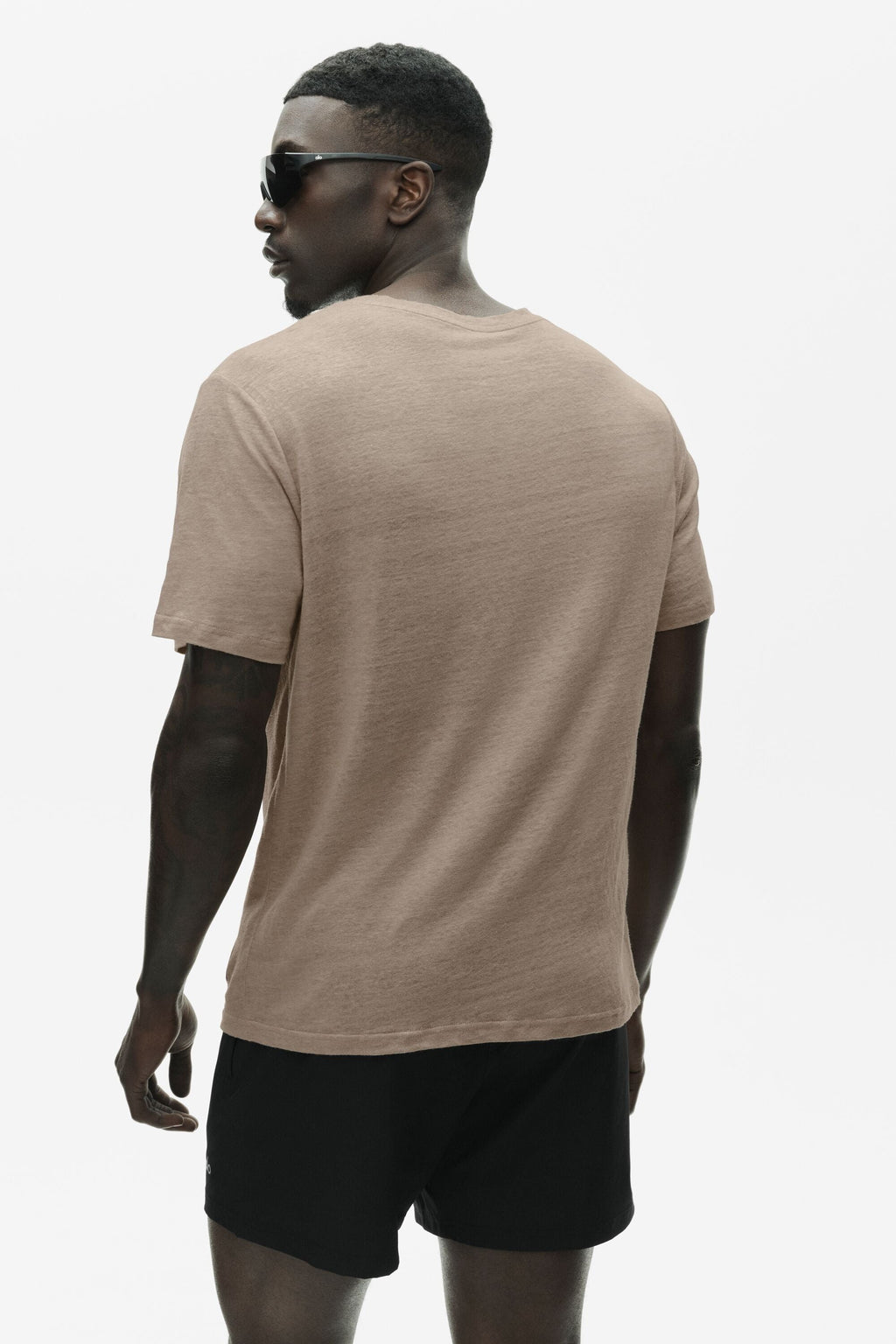 Linen Jersey Coastal Short Sleeve Tee - Gravel