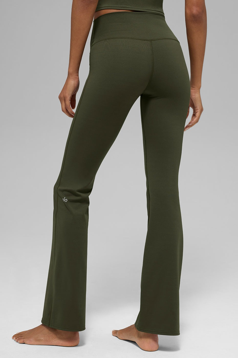 ALO Softsculpt High-Waist Bootcut Legging (Regular) - Green Olive