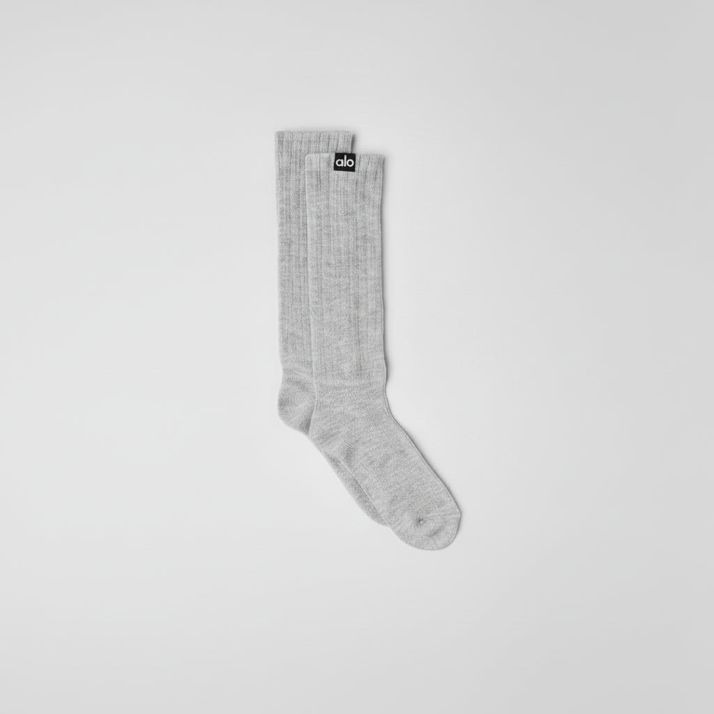 Unisex Scrunch Sock - Athletic Heather Grey