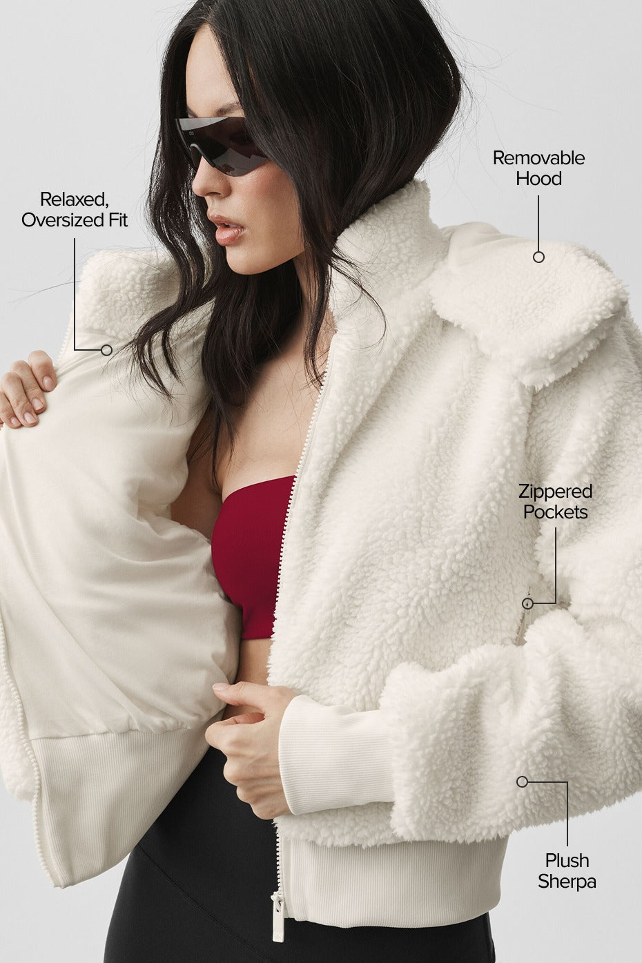 Foxy Sherpa Jacket - Ivory