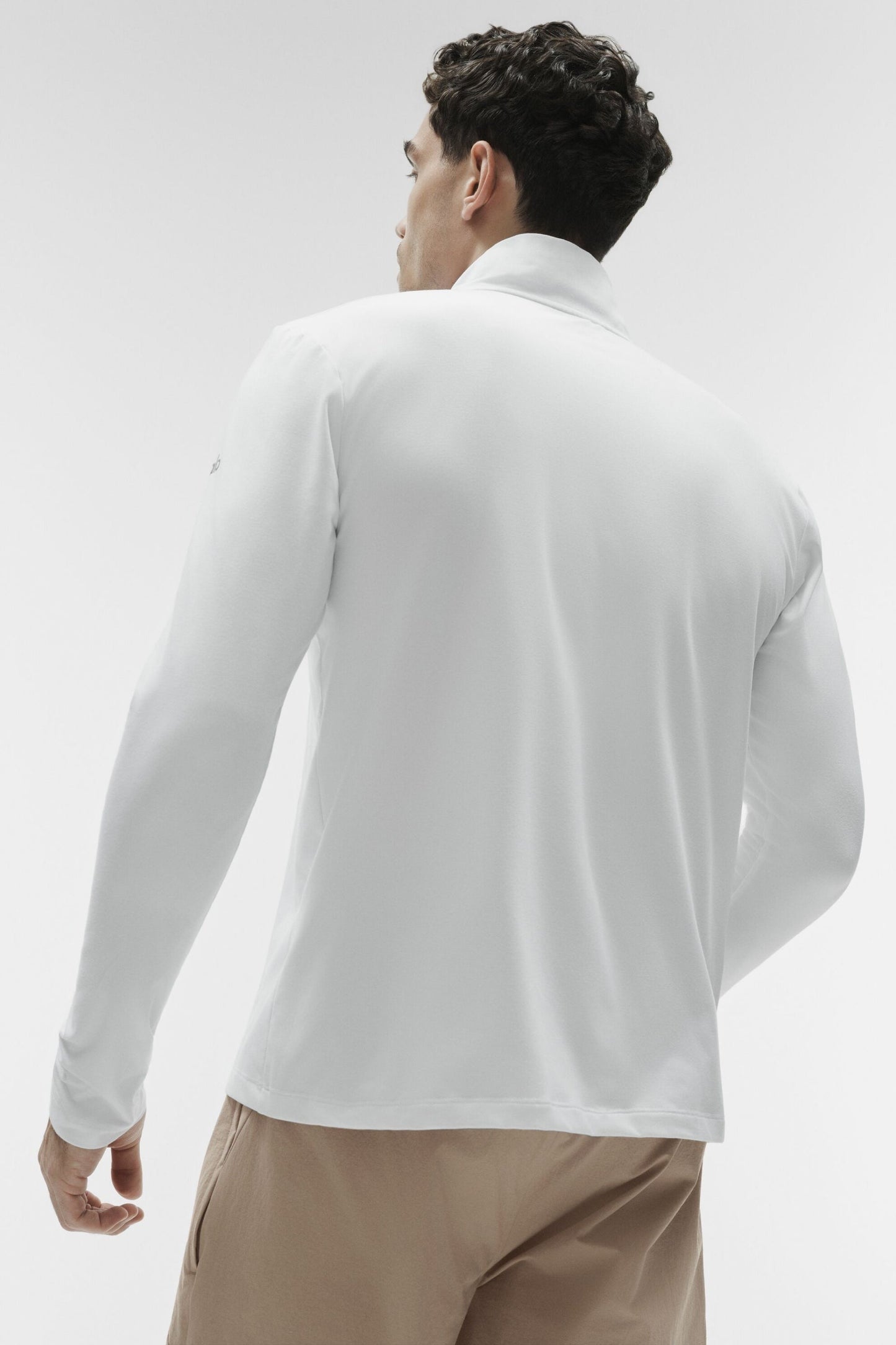 Conquer 1/4 Zip Reform Long Sleeve - White