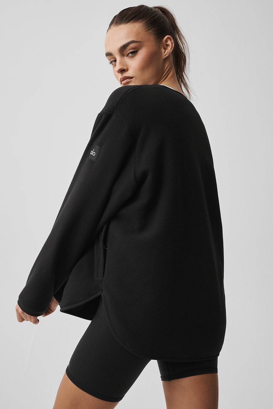 Polar Fleece Take Note Jacket - Black