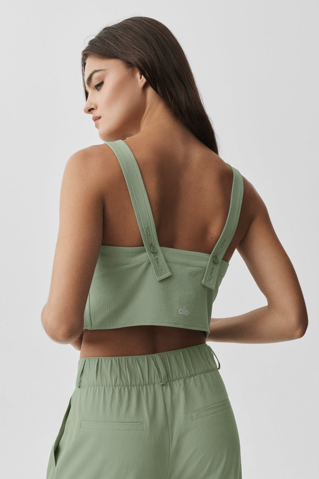 Cropped Dreamscape Tank - Dune Grass