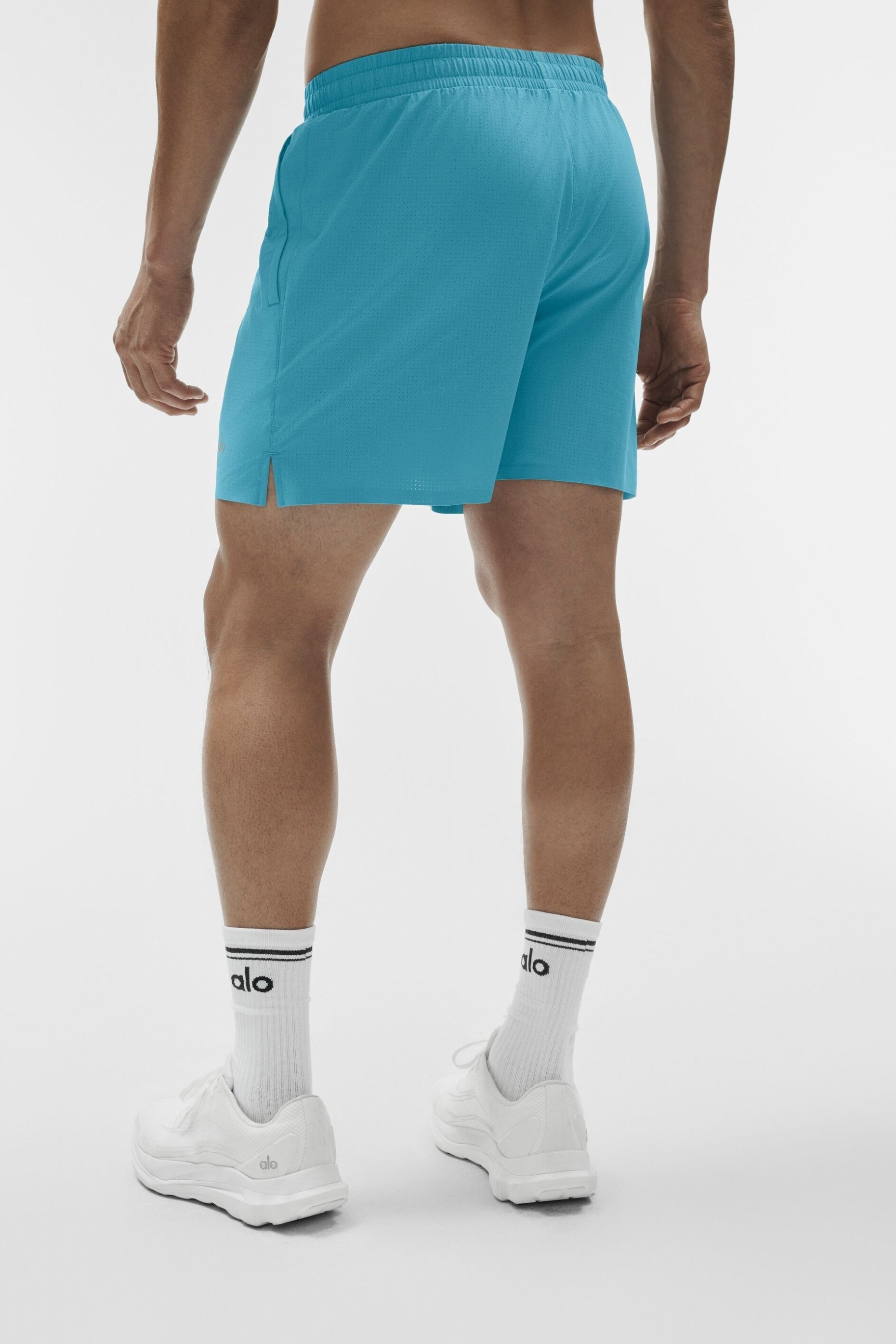 5" Traction Running Short - Blue Breeze