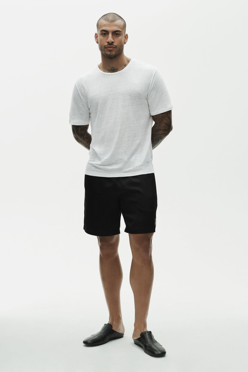 Linen Jersey Coastal Short Sleeve Tee - White