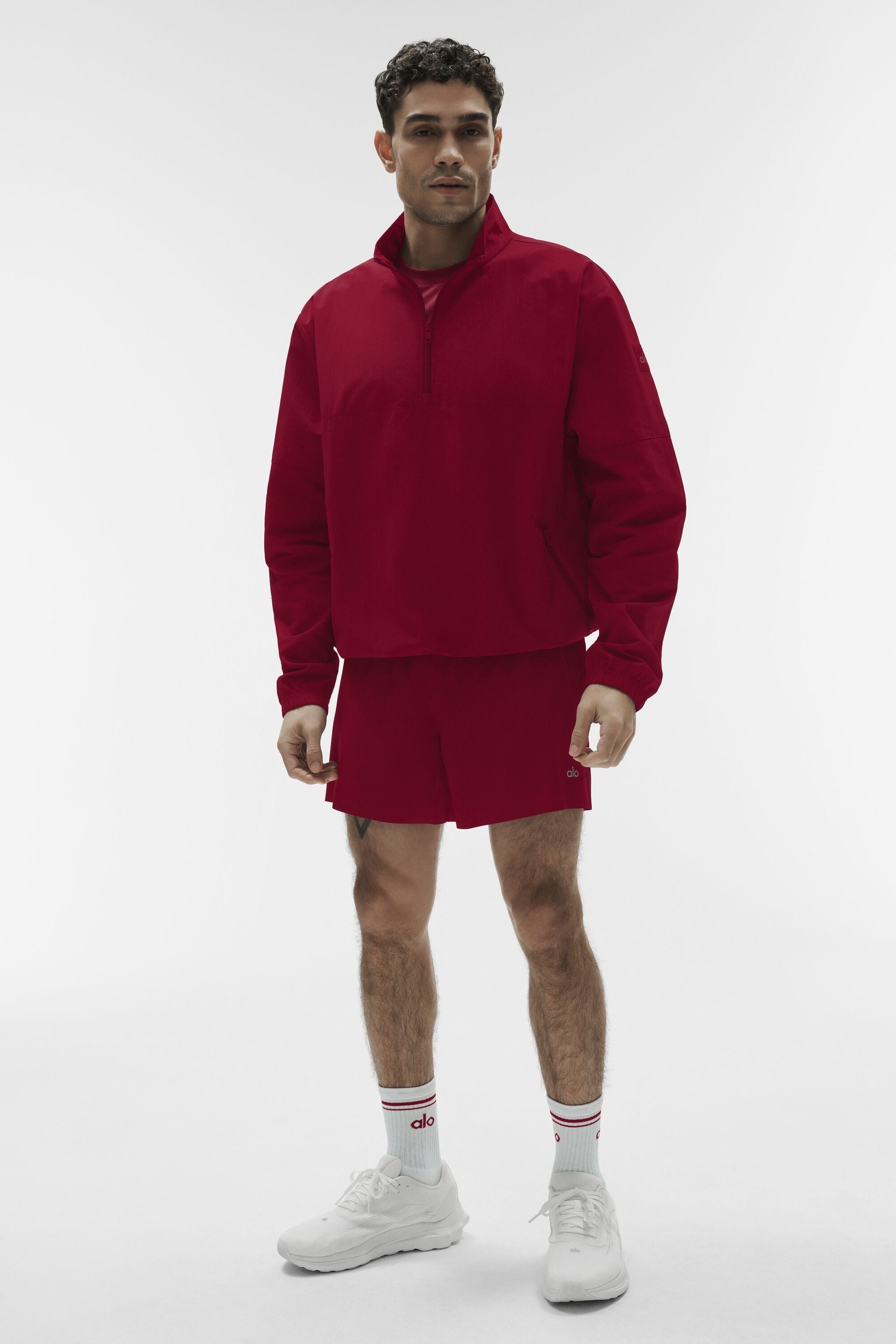Light Weight Takeaway Track Pullover - Garnet
